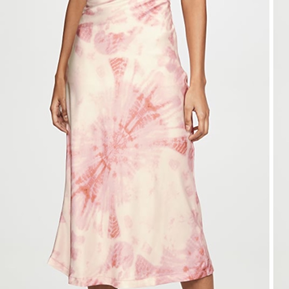 Lioness, silk tue dye skirt, XS
